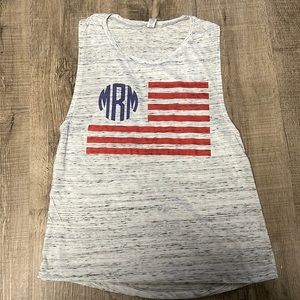 Monogrammed Flag Tank (MRM)